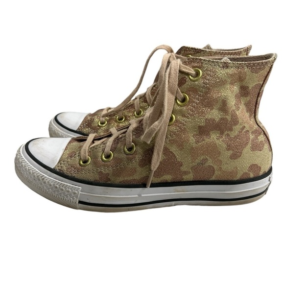 Converse Chuck Taylor All Star High in Lurex Camo - Picture 3 of 10